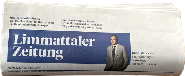 Artikel über Ruf VisiTemp SD in der Limmattaler Zeitung